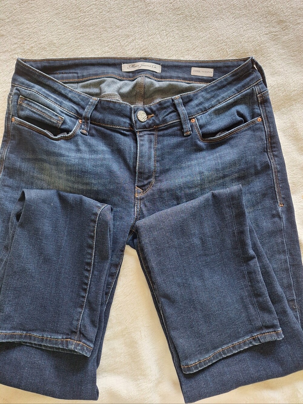 Mavi Emma Slim Boyfriend Dark Wash Stretch Denim Jeans Size 28 x 32 - Picture 4 of 9